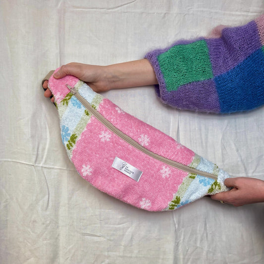 Sac banane - Eponge rose