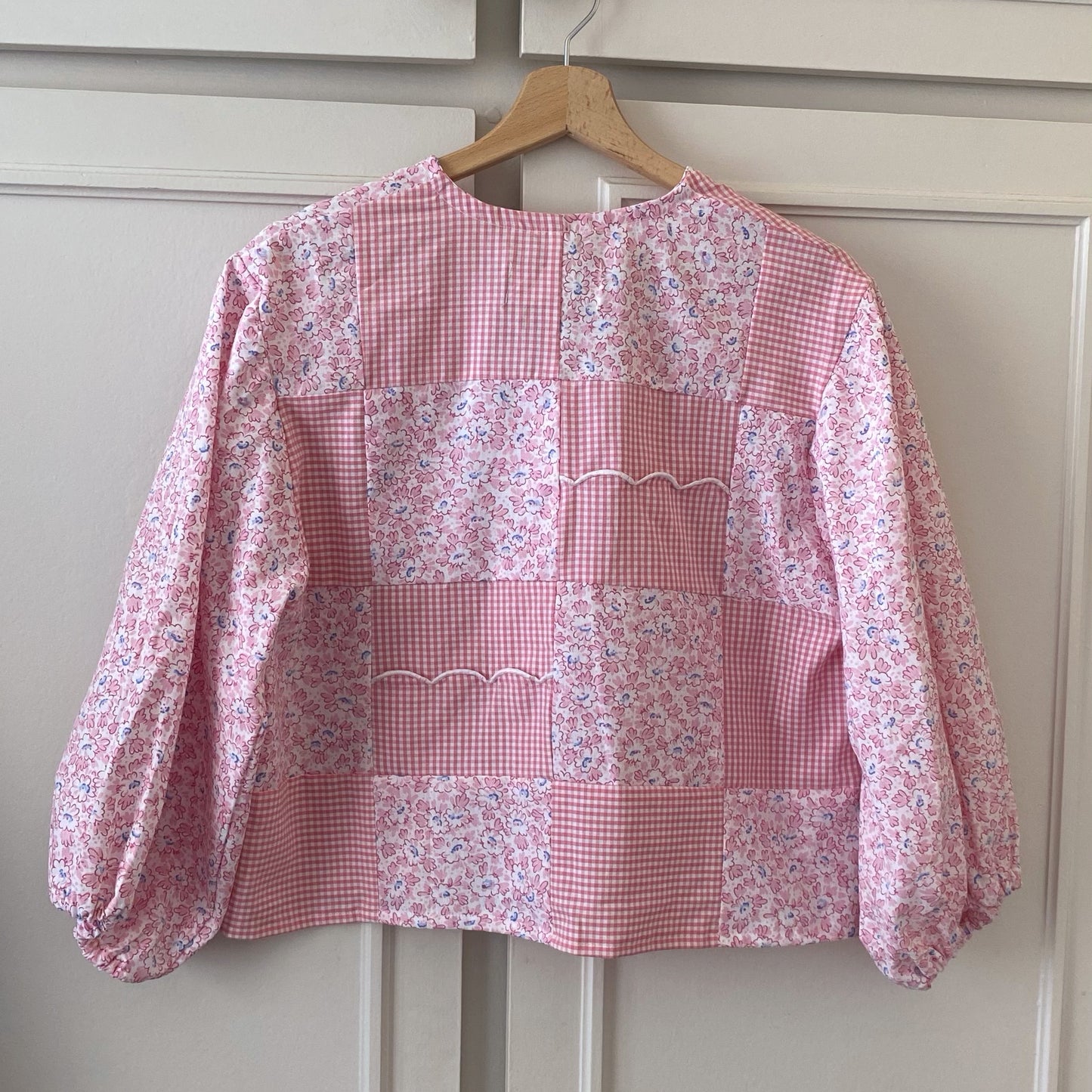 Blouse patchwork rose