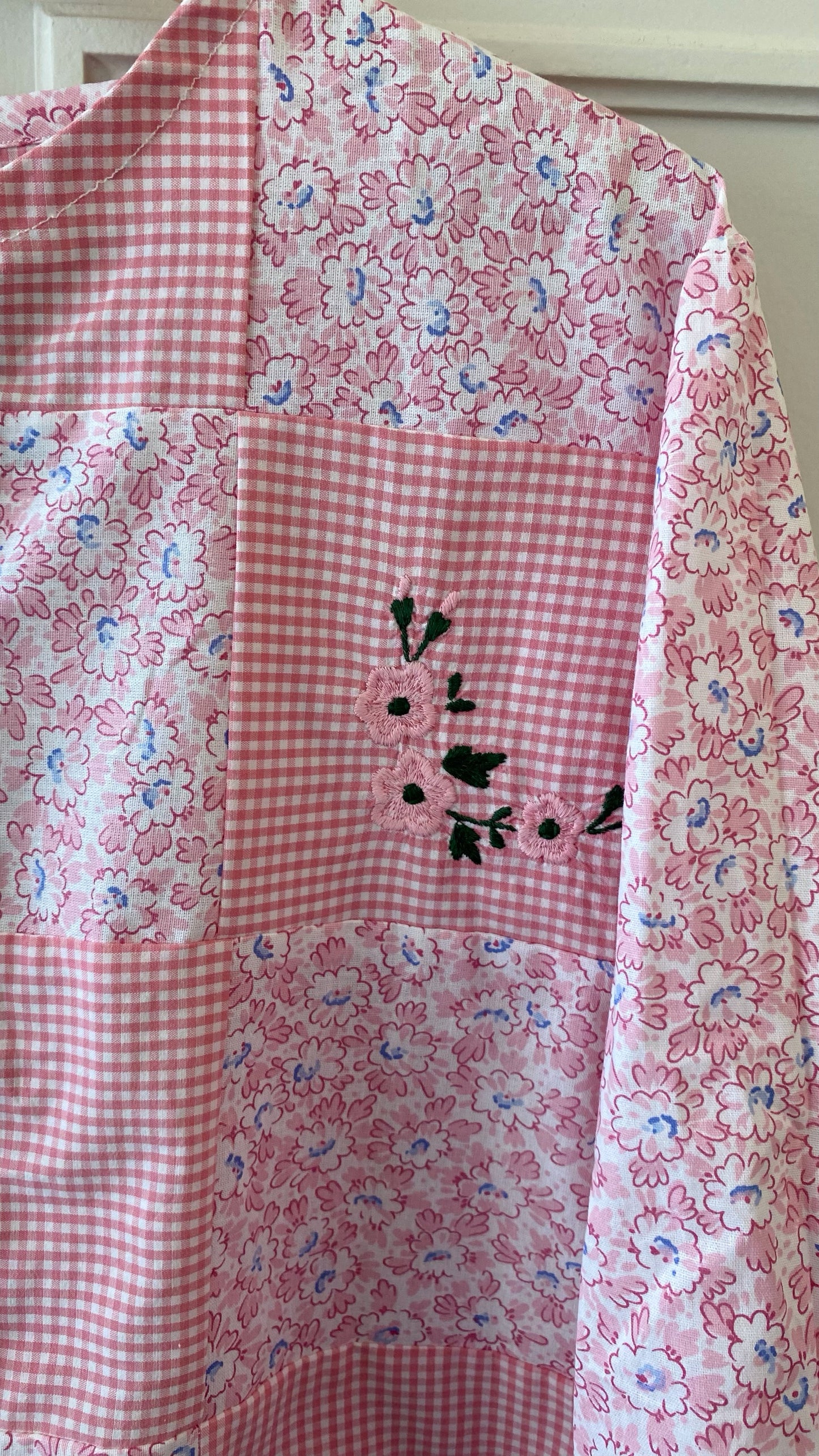 Blouse patchwork rose