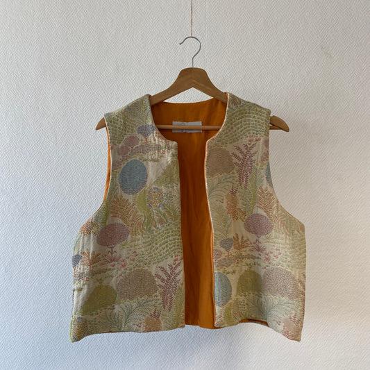 Gilet sans manches - motifs arbres