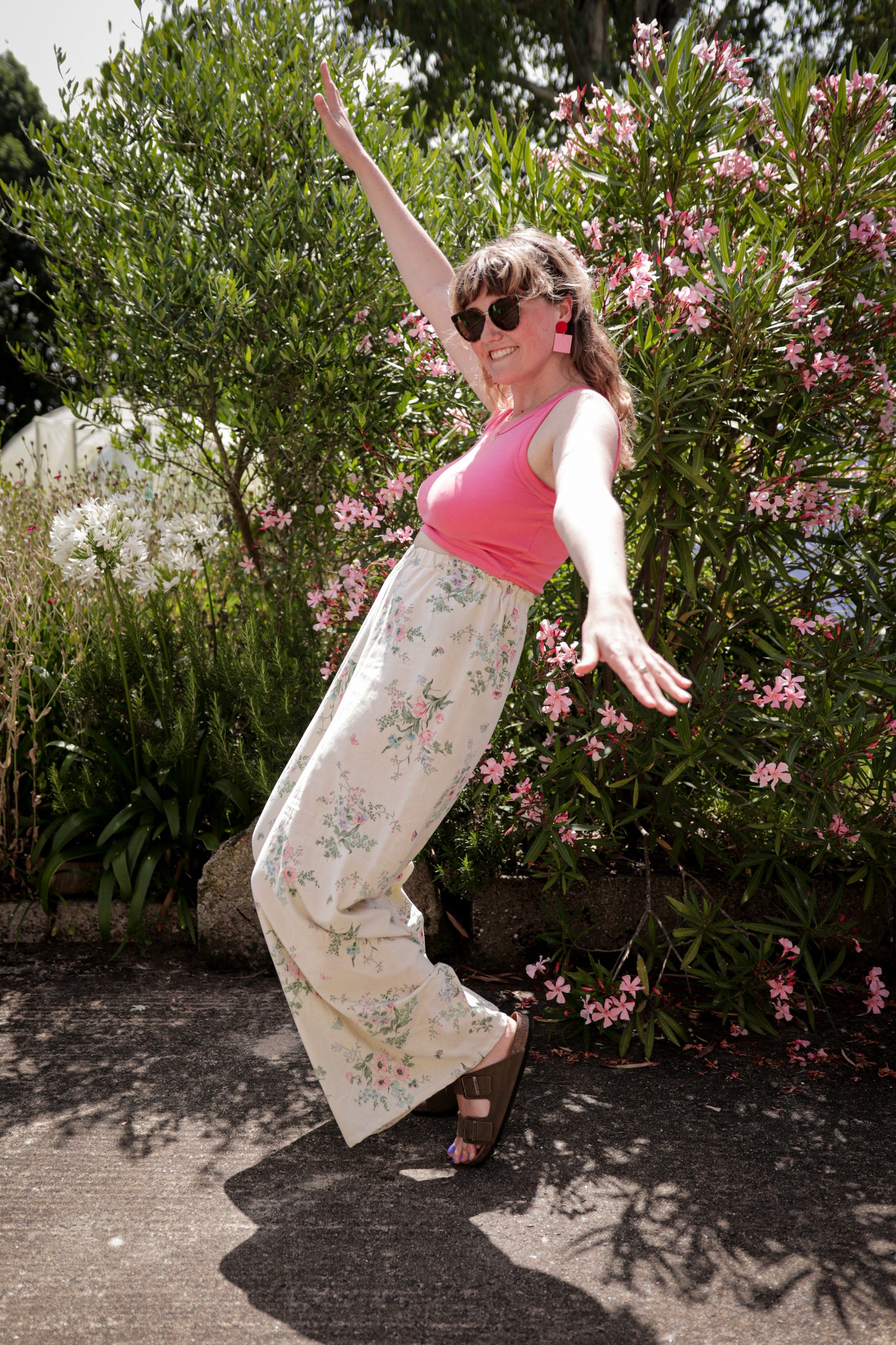 Pantalon fleuri